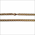 Stalen Cuban Chain Ketting Met Gouden Sluiting