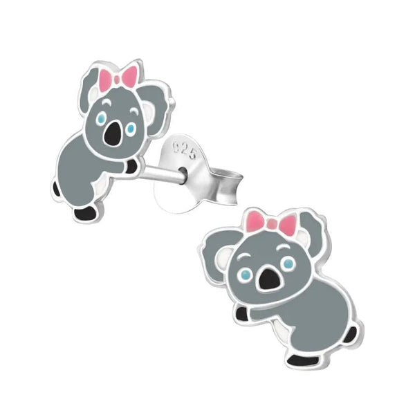 Mooie Zilveren Koala Oorbellen kind