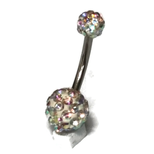 Unieke Aramat Jewels® Shamballa Navelpiercing Met Transparant Kristal