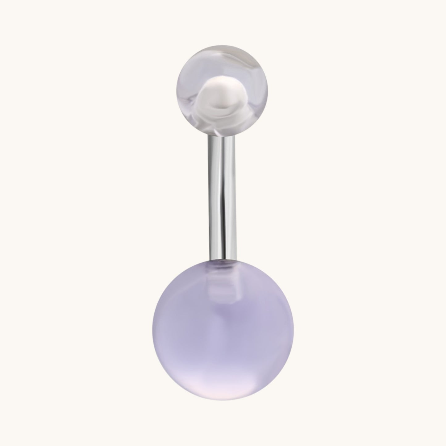 Stylish Transparent Acrylic Navel Piercing