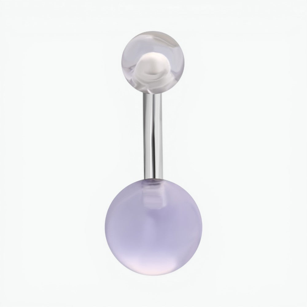Stylish Transparent Acrylic Navel Piercing