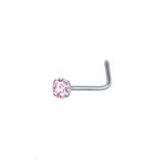 Roze Zirkonia Stalen Neuspiercing Van Aramat Jewels®