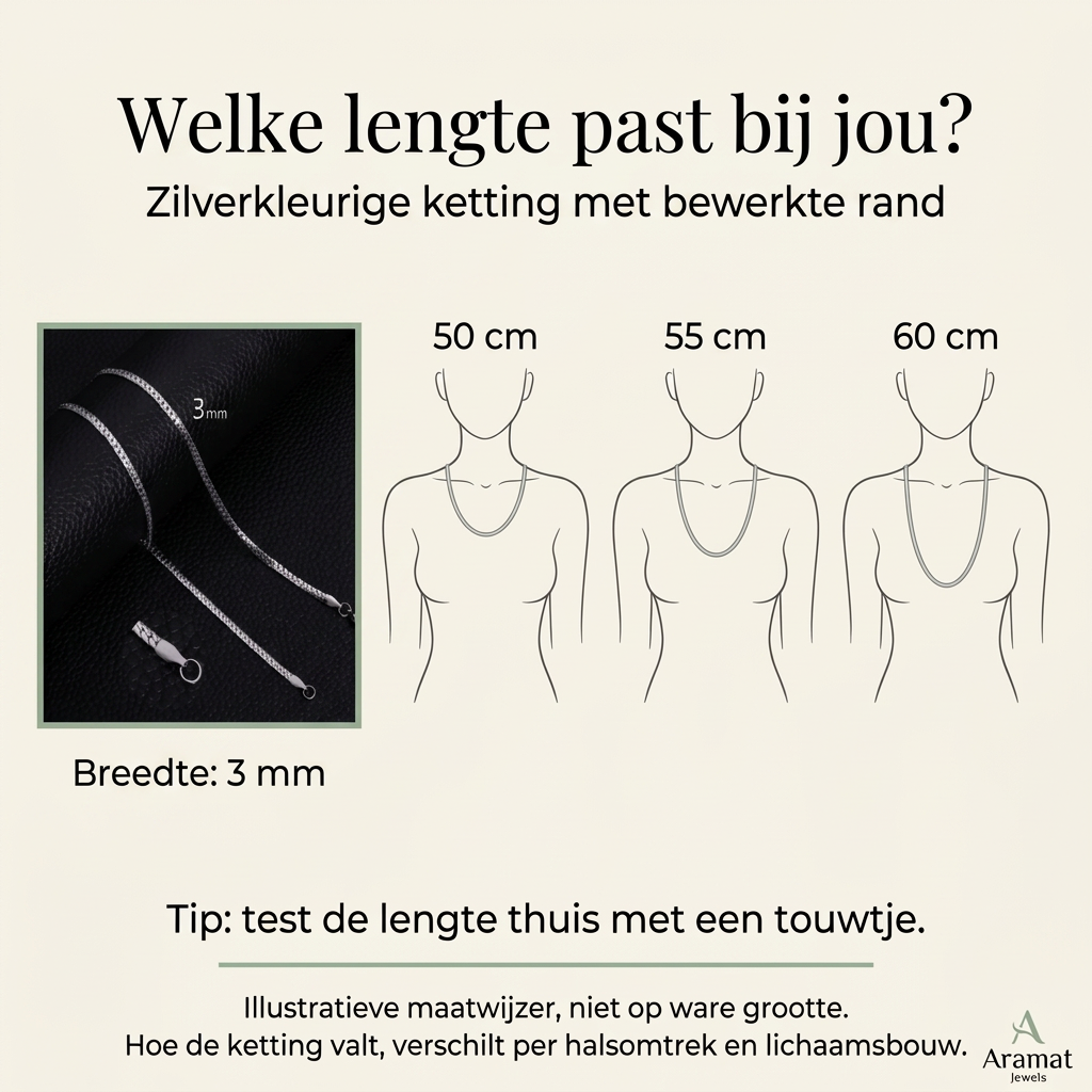 Nieuwe maatwijzer met de originele productfoto als uitgangspunt