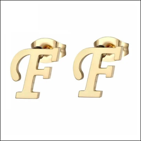 Oorbellen met het f-logo