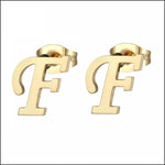 Oorbellen met het f-logo