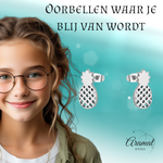 Stalen Oorbellen Ananas - Zomerse Accessoires