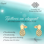 Stalen Oorbellen Ananas - Zomerse Accessoires