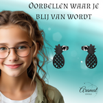 Stalen Oorbellen Ananas - Zomerse Accessoires