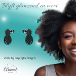 Stalen Oorbellen Ananas - Zomerse Accessoires