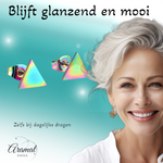 Stalen Oorbellen Driehoek Multikleur – 7mm