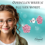 Elegante Zilveren Bloem Oorbellen