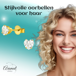 Zirkonia Hart Oorbellen Goudkleur – 5mm