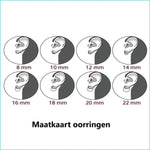 Een set van zes ronde stickers met de woorden makar origen