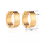 oor5792-Stalen oorringen goudkleur glad 20mm-Aramat Jewels 