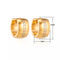 oor5805-Stainless steel oorringen met Grieks motief goudkleur-Aramat Jewels 