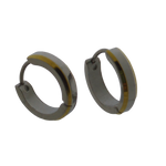 Bicolor Rvs Oorringen- 16mm Hoops | Oorbellen