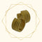 oor5904-se29060-Goldplated RVS Oorringen met Sandblasted & Glanzende Strepen-Aramat Jewels 