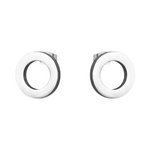 Open Cirkel Oorbellen Zilverkleur – 8mm