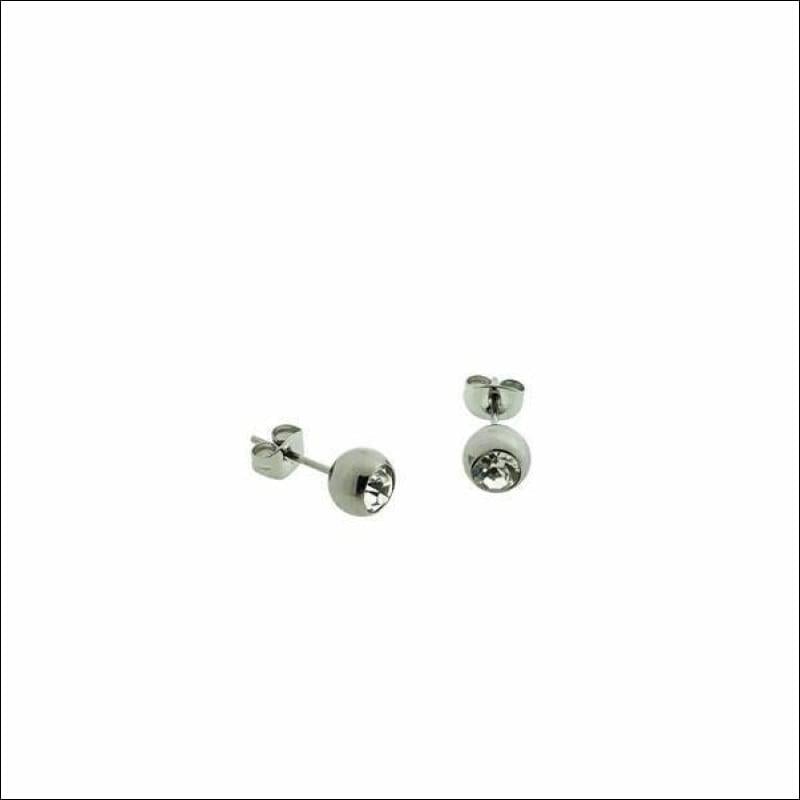 Zilveren Bolletjes Oorbellen Met Transparante Zirkonia Steen 7mm.