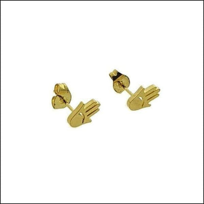 Gouden Oorbellen Met Hamsa Hand Ontwerp Door Aramat Jewels®.