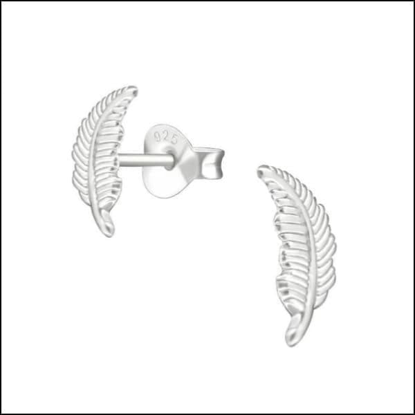Zilveren Oorbellen Met Veerdesign, Product: Zilveren Oorbellen Veertje