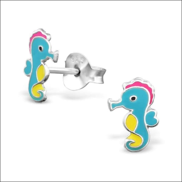 Zilveren Kinder Oorbellen Met Zeepaardjes - Meerdere Varianten