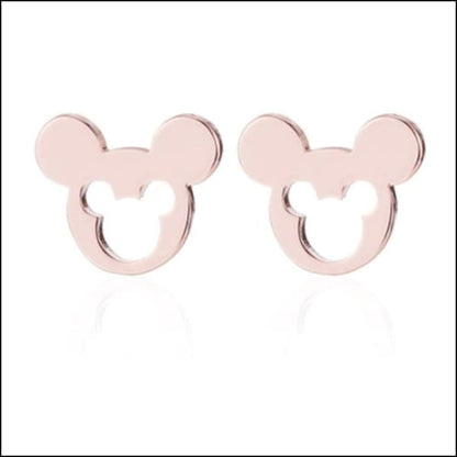 Mickey Mouse Oorbellen Stud Earrings In Staal