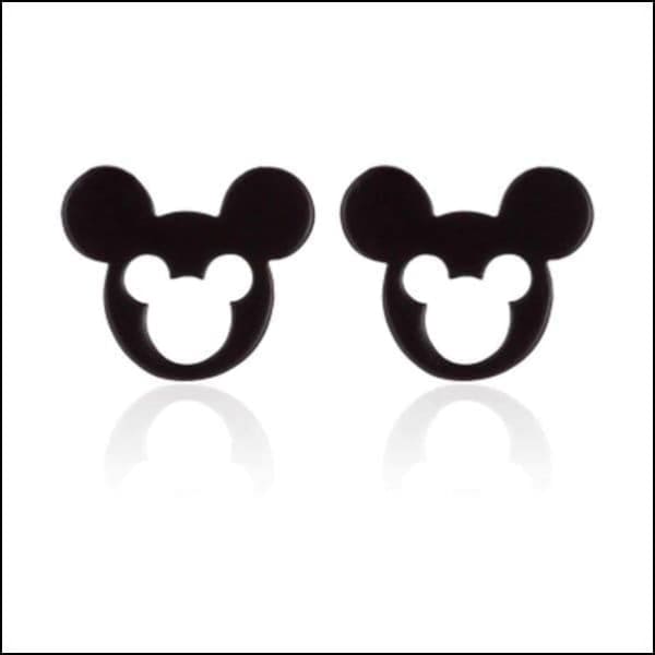 Mickey Mouse Oorbellen Zwart