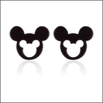 Mickey Mouse Oorbellen Zwart