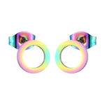 Open Cirkel Oorbellen Multikleur – 9mm