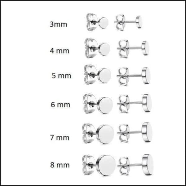 Ronde Oorbellen Zweerknopjes - Hoogwaardig Rvs Zilverkleur / 3mm