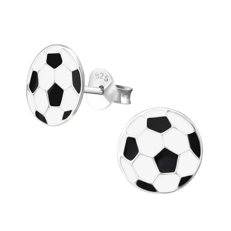 Zilveren Voetbal Oorbellen - Aramat Jewels®