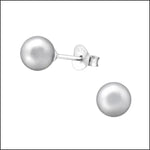 Zilveren Parel Oorbellen Vanaf 4mm Met Look Van Sterling Zilverball Studs