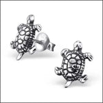 Sterling Schildpad Oorbellen