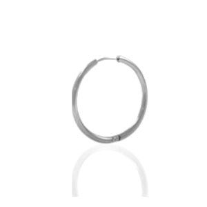 Stalen Oorringen Aramat Jewels® - Zilveren Hoop Ring.