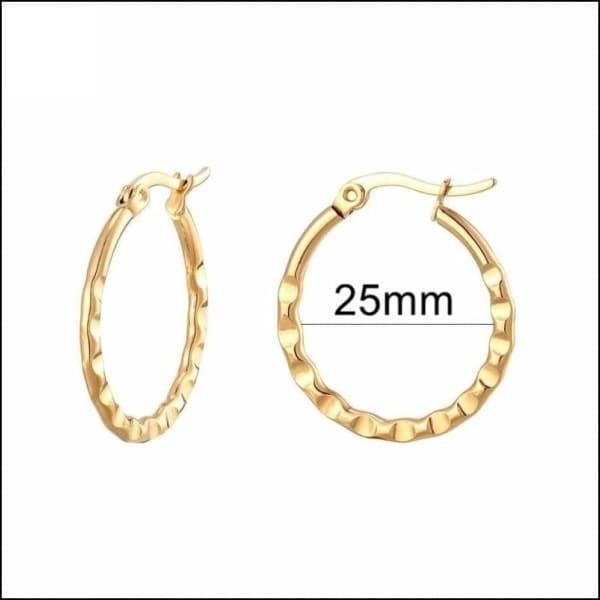 Gouden Stalen Oorringen Van Aramat Jewels® - Meerdere Modellen