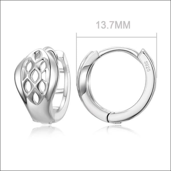 Echt Zilveren Oorringen Vrouw en Man 2-14x8mm | Oorbellen