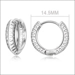 Echt Zilveren Oorringen Vrouw en Man 6-14x4mm | Oorbellen