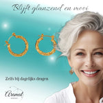 oorringen - gedraaid - glad - goudkleurig - 22mm - oor6404 - 840145 - Oorringen kopen# - 22mm - alles - cadeau