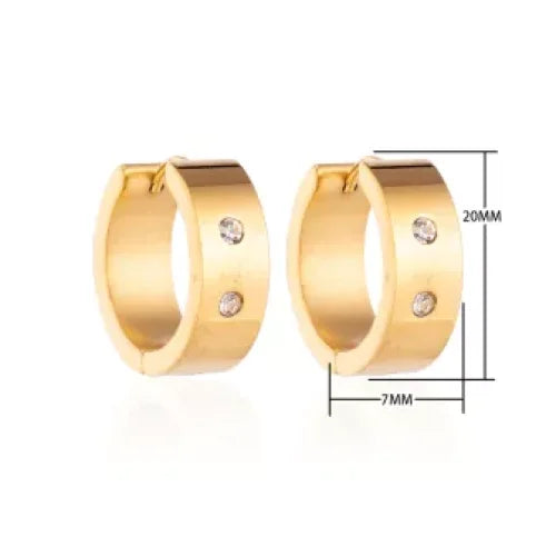 Gouden Glans Oorbellen - Aramat Jewels® 20mm