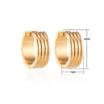 Moderne Gouden Oorknopjes - Aramat Jewels® 13mm | Oorbellen