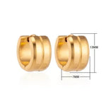 Stijlvolle Gouden Rvs Oorringen - Aramat Jewels® 13mm | Oorbellen