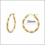 Gouden Stalen Oorringen - Aramat Jewels®