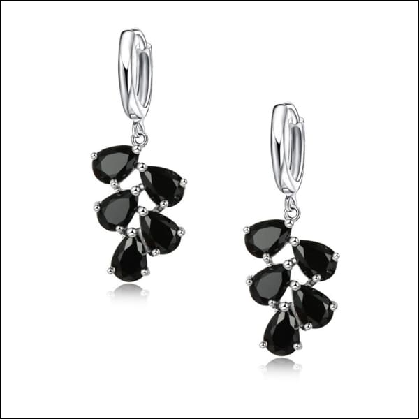 Zilveren Oorringen Met Zwarte Diamanten Van Aramat Jewels®