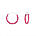 Roze Aramat Jewels® Zilveren Oorringetjes 925 Zilver.