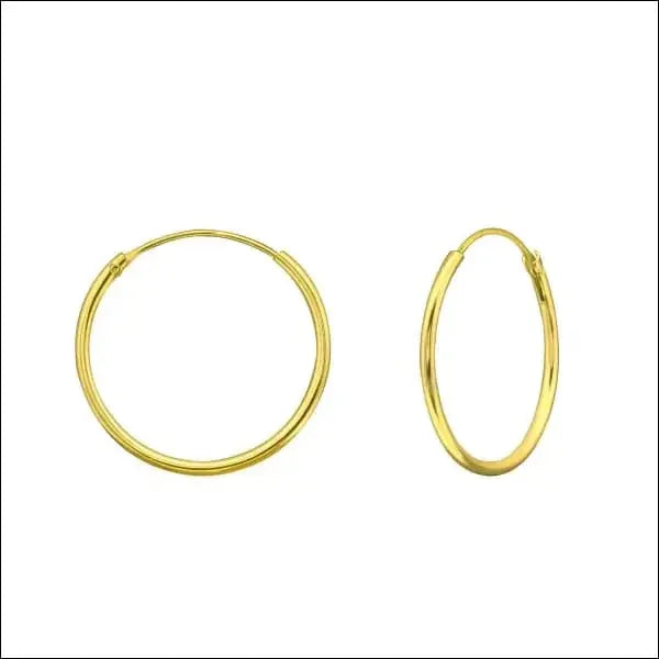 Gouden Oorringen Vanaf 10mm Met Zilveren Oorringen Vanaf 10mm.