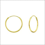 Gouden Oorringen Vanaf 10mm Met Zilveren Oorringen Vanaf 10mm.