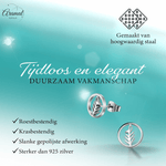Open cirkel blad oorbellen 10 mm - oor2477 - 29840 - Oorbellen kopen# - 10mm - alles - blad