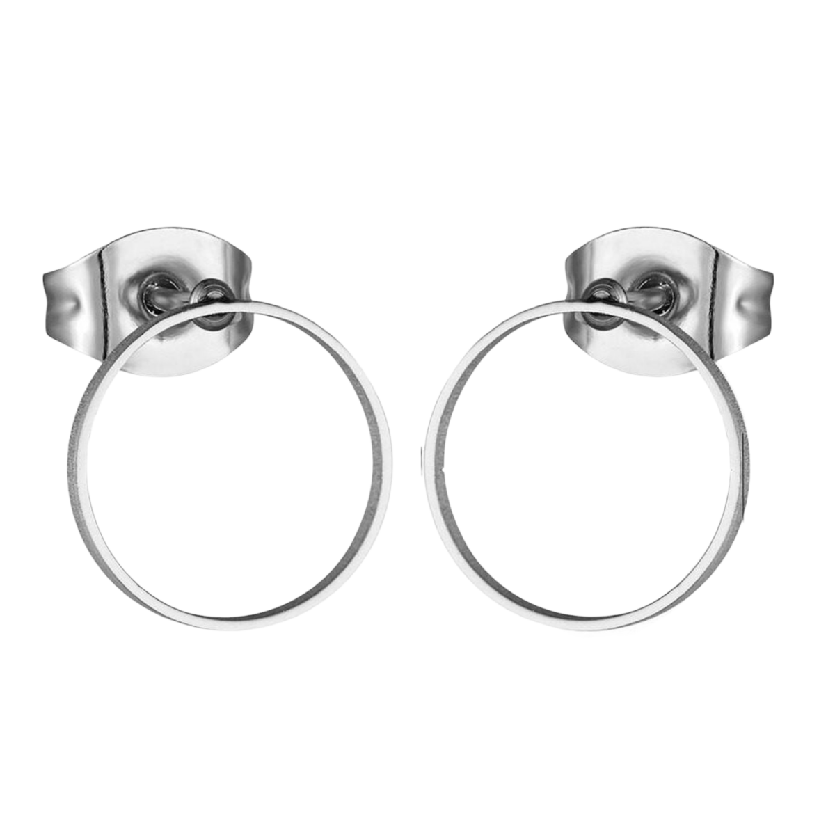 Open Cirkel Oorbellen Zilverkleur – 10mm - Aramat Jewels - Oorbellen - cadeautip