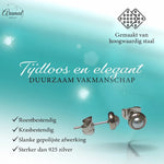 Parel oorbellen - wit - 6mm - Staal - oor3242 - Oorbellen kopen# - 6mm - alles - dames